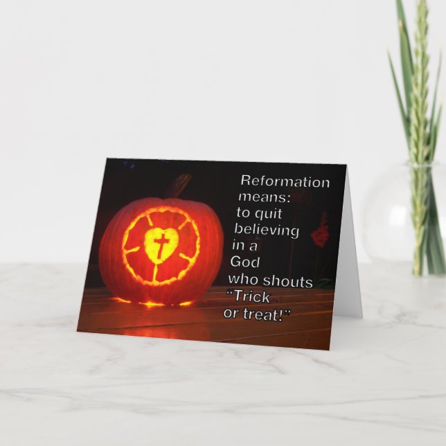 Carte Card réforme and Halloween (Devant)