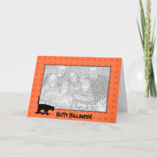 Carte Card Template - Black Cat Halloween