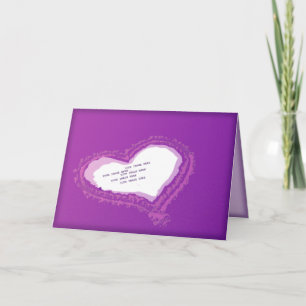 Carte cardiaque violette