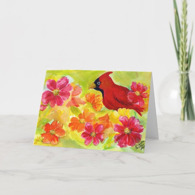 Carte Cardinal Birthday Card (Devant)