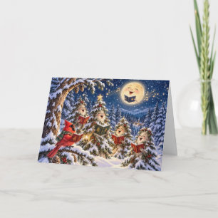 Carte Cardinal de Noël et Chœur de l'Arbre d'Hiver