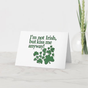 Carte CARDS : St. Patrick's - Je ne suis pas Irlandais..