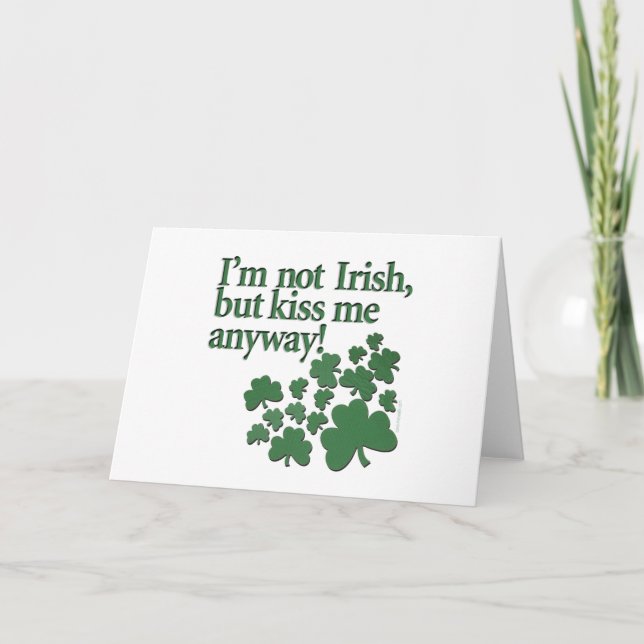 Carte CARDS : St. Patrick's - Je ne suis pas Irlandais.. (Devant)
