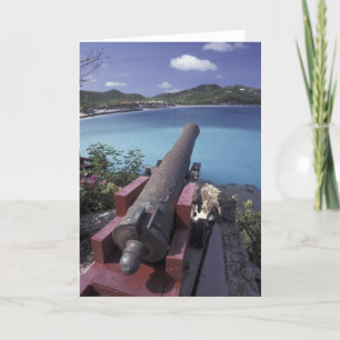 Carte CARIBBEAN, St Barts, Connon aiming into Bay