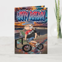 Caricature BMX