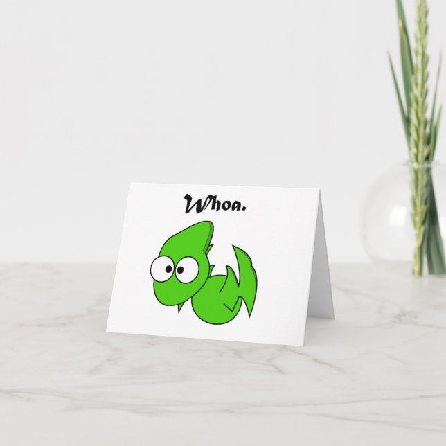 Carte Caricature de Dragon ou de Pterodactyle (Devant)