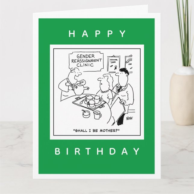 Carte Caricature de la clinique de réaffectation des sex (Devant)
