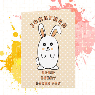 Carte Caricature Jolie Lapin Un Lapin Vous Aime Annivers