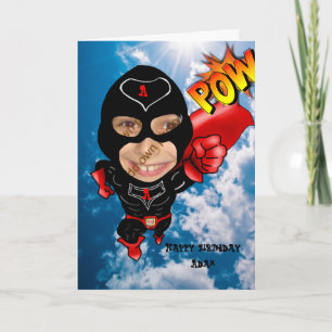 Carte Caricature photo - Le visage dans le trou