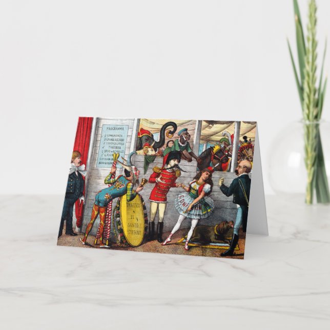 Carte Caricature Politique Italienne Des Interprètes De  (Devant)