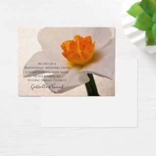 Carte caritative Mariage Daffodique de printemps b