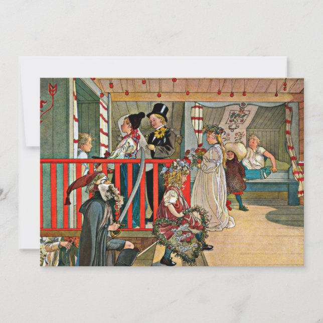 Carte Carl Larsson - Un jour de célébration (Devant)