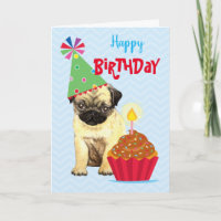 Carte Carlin Cupcake Anniversaire