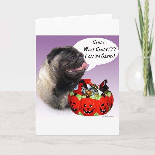 Carte Carlin (fawn) Halloween Candy (Devant)