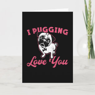 Carte Carlin Je Passe L'Amour Vous Chiens Chiens Chiens