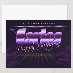 Carte Carlos Name Prénom