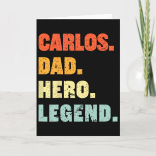 Carte Carlos Papa Héros Légende Nom Personnalisé Fa