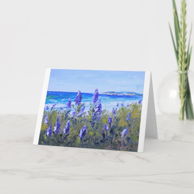 Carte Carmel la Californie, plage, lupins, art de (Devant)