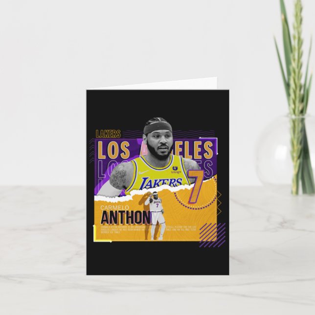 Carte Carmelo-anthony -basket-ball-posters-papier-lakers (Devant)