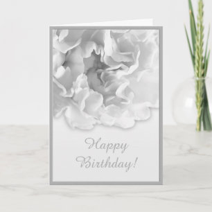 Carte Carnation noir et blanc