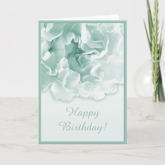 Carte Carnation verte (Devant)