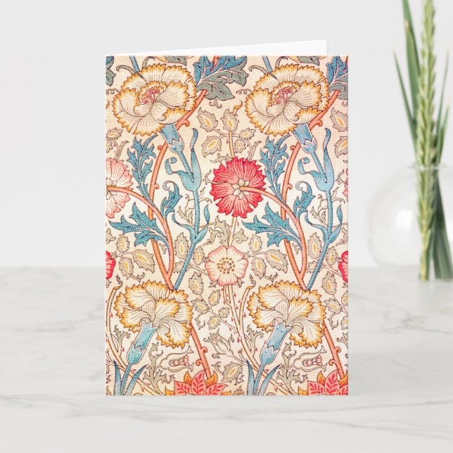 Carte Carnation, William Morris (Devant)