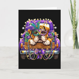 Carte Carnaval de la Mardi Gras Bulldog Nola Garçons Fil