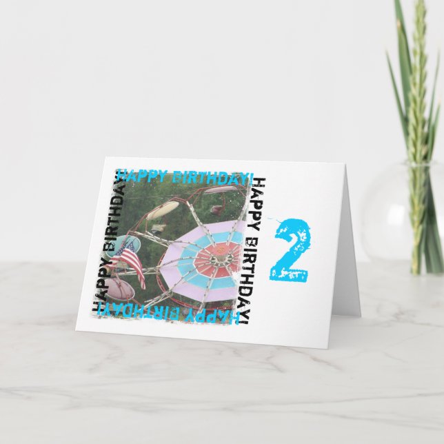 Carte Carnaval, Joyeux anniversaire ! (Devant)