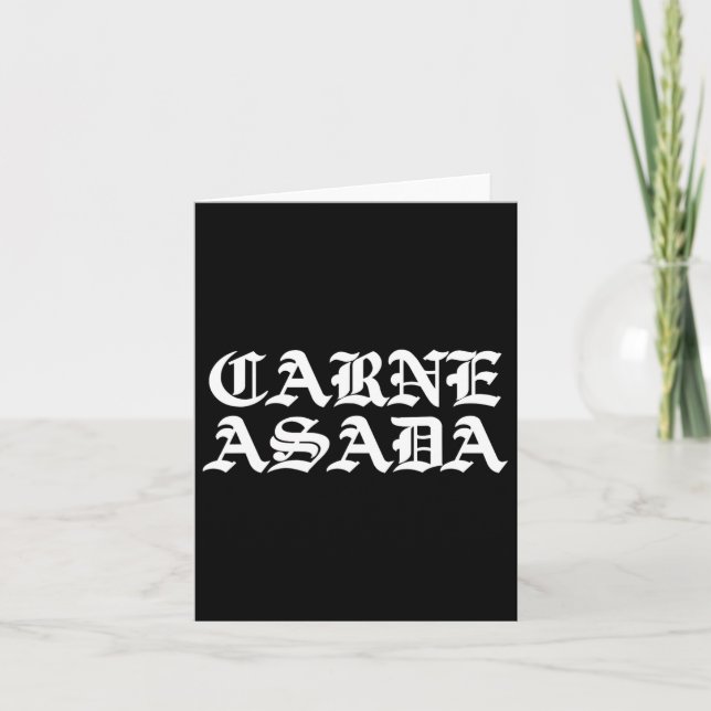 Carte Carne Asada Mexican Food Bbq (Devant)