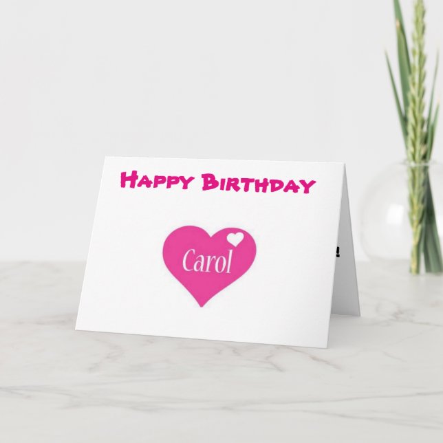 CARTE ***CAROL*** ESPÉRER QUE VOTRE ANNIVERSAIRE EST "PA (Devant)