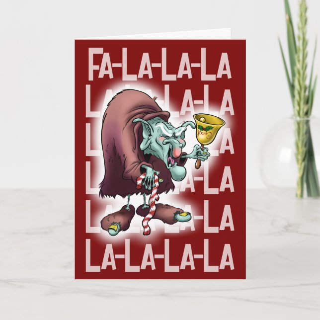 Carte CAROL le TROLL de NOËL (gloss) - Jeff Willis Art (Devant)