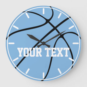 Carte Carolina Blue / Basket Bleu clair Horloge