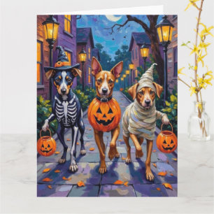 Carte Carolina Trick-or-Treating en costume d'Halloween