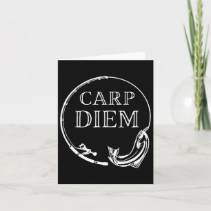 Carte Carp Diem Saisir Carp Funny Pêche Carpe Diem