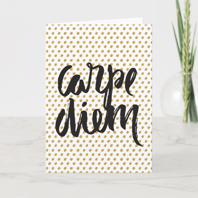 Carte Carpe Diem Greeting Card (Devant)