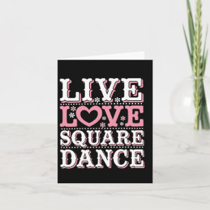 Carte Carré Dance Amour Carré Danser Carré Dance Cadeau