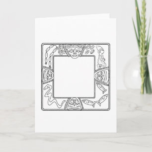 Carte Carré Opon Ifa Divination Plateau