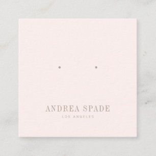 Carte Carré Pastel Pink Classic Jewelry Display