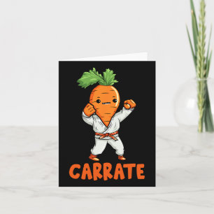 Carte Carrer Carotte Carotte Arts Martiaux Karate Légume
