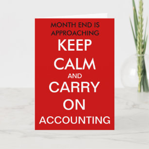 Carte Carry on Accounting Birthday Card