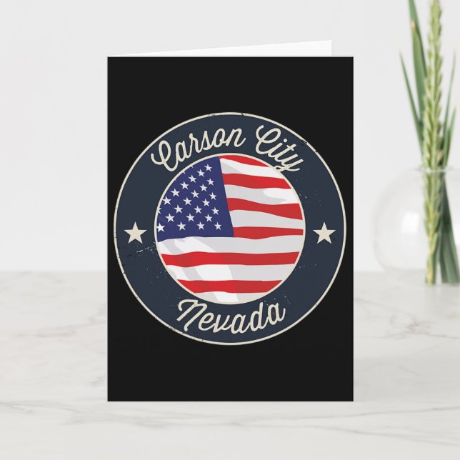 Carte Carson City Nevada Nv Vacation Souvenir Graphic  (Devant)
