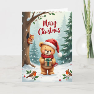 Carte Carte-cadeau de Noël Ours
