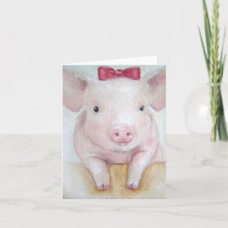 Carte Carte/carte animale de porc de bébé