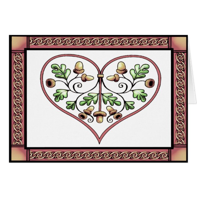 carte - carte de coeur d'oakleaf par le talkingfox (Devant horizontal)