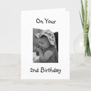 CARTE **CARTE DE DEUXIÈME ANNIVERSAIRE DE LA FILLE DE BÉ