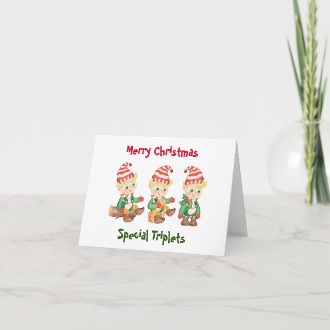 CARTE **CARTE DE NOËL DES TRIPLETS** (Devant)