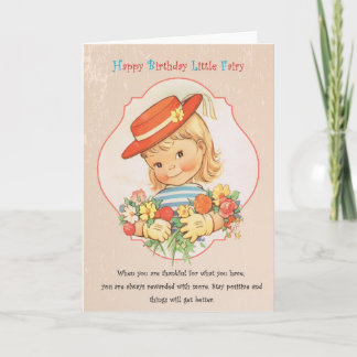 Carte Carte-fille d'anniversaire, fée