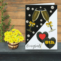 Carte-Perle du 8e anniversaire, Lunettes de vin &