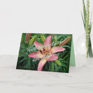 Carte carte-personnaliser de corail d'anniversaire de