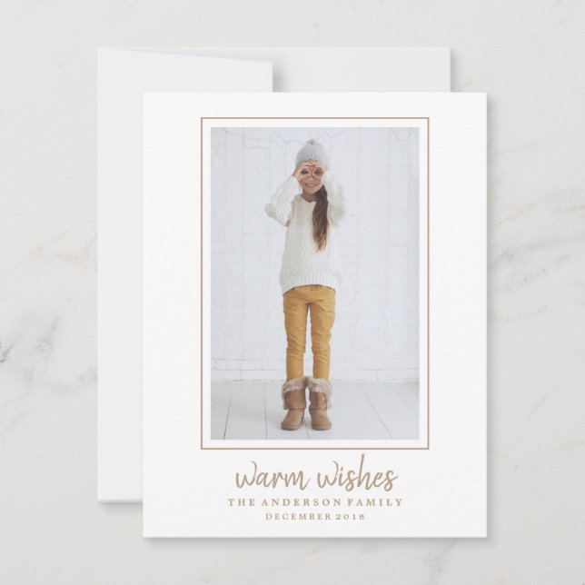 Carte Carte photo de vacances Warm Wings (Devant)